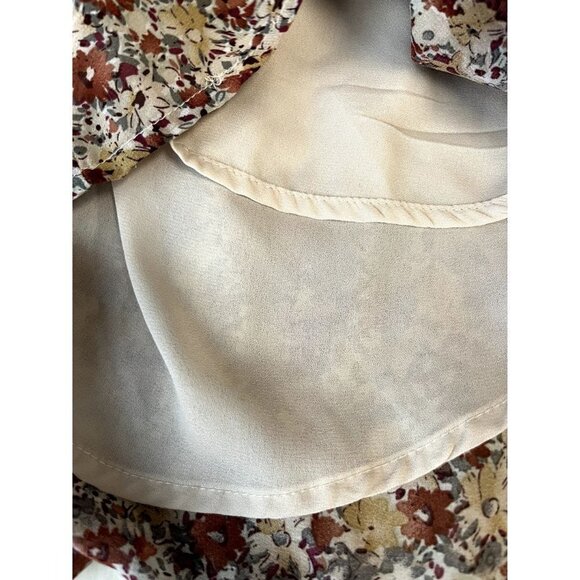 Storia Floral Mini Dress in Pink and Cream - Picture 10 of 13